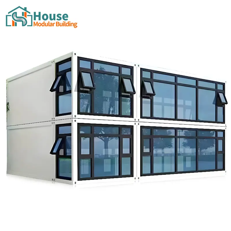 Wholesale Two-Unit Container House with 4 Simple Office Rooms Suppliers, Distributor