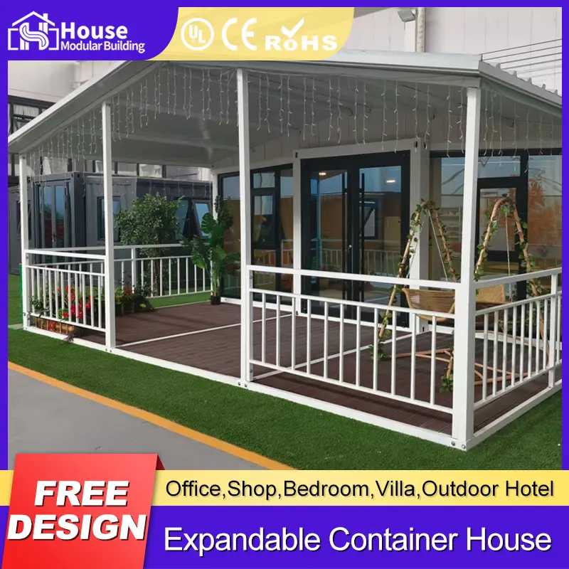 OEM 20ft Expandable Container House with Gable Roof Design Manufacturers, Suppliers