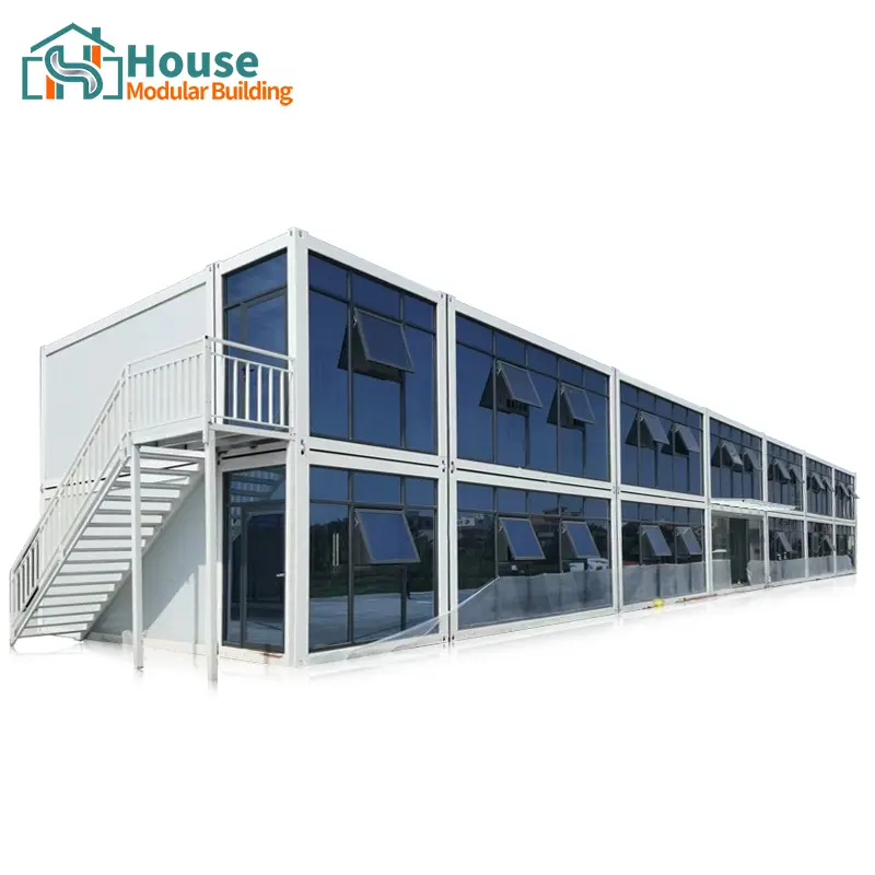 Custom 20ft Two-Story Glass Curtain Wall Container Office Supplier, Suppliers
