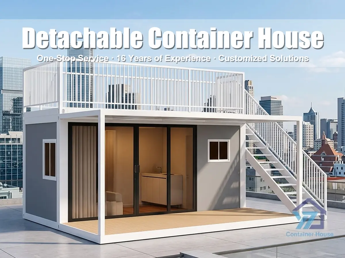 Prefabricated container house top view