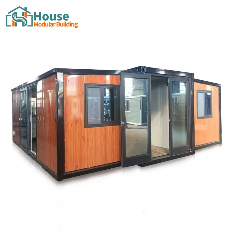 Custom Brown expandable container house with 2-bedroom-1-living-room layout Manufacturer, Supplier