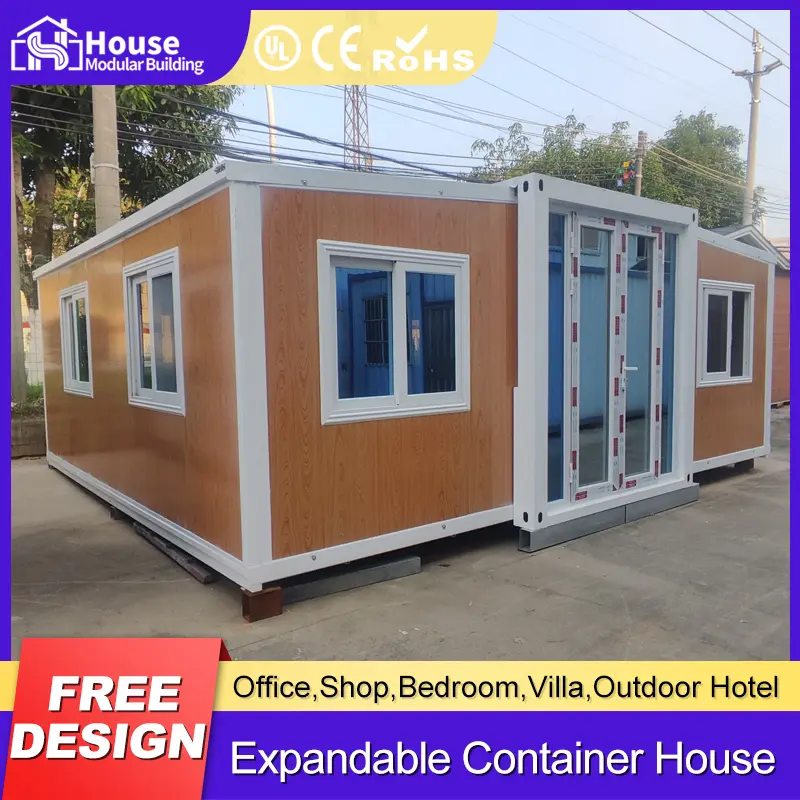 Wholesale 20ft Expandable Container House - White Wood Grain Finish Suppliers, Companies