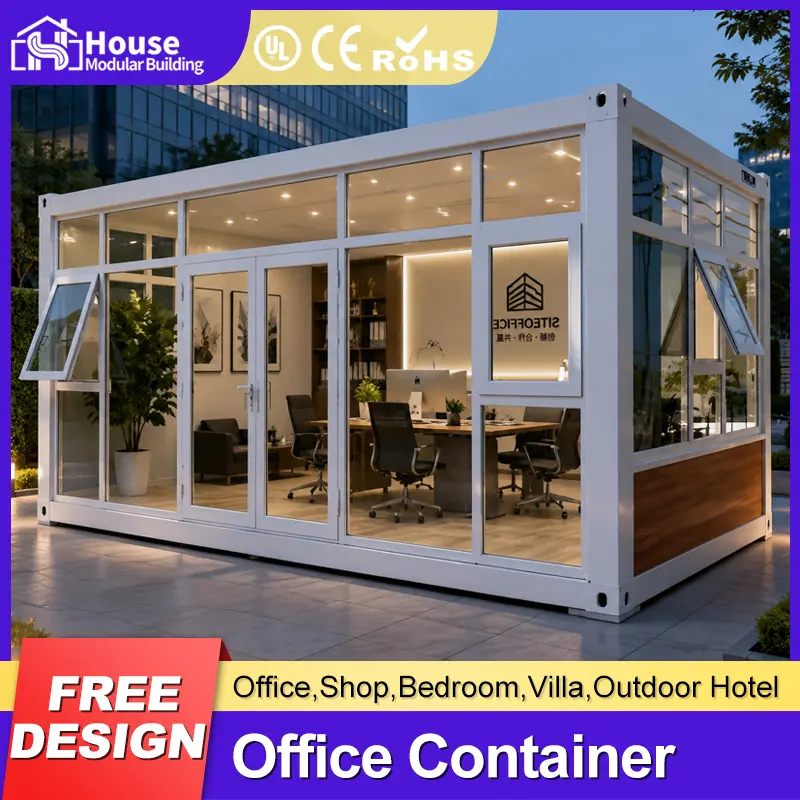 Wholesale Made From Steel and Sandwich Panel Customized Flat Pack House Modular Prefab House Construction Site Camp Garden House Factory, Companies