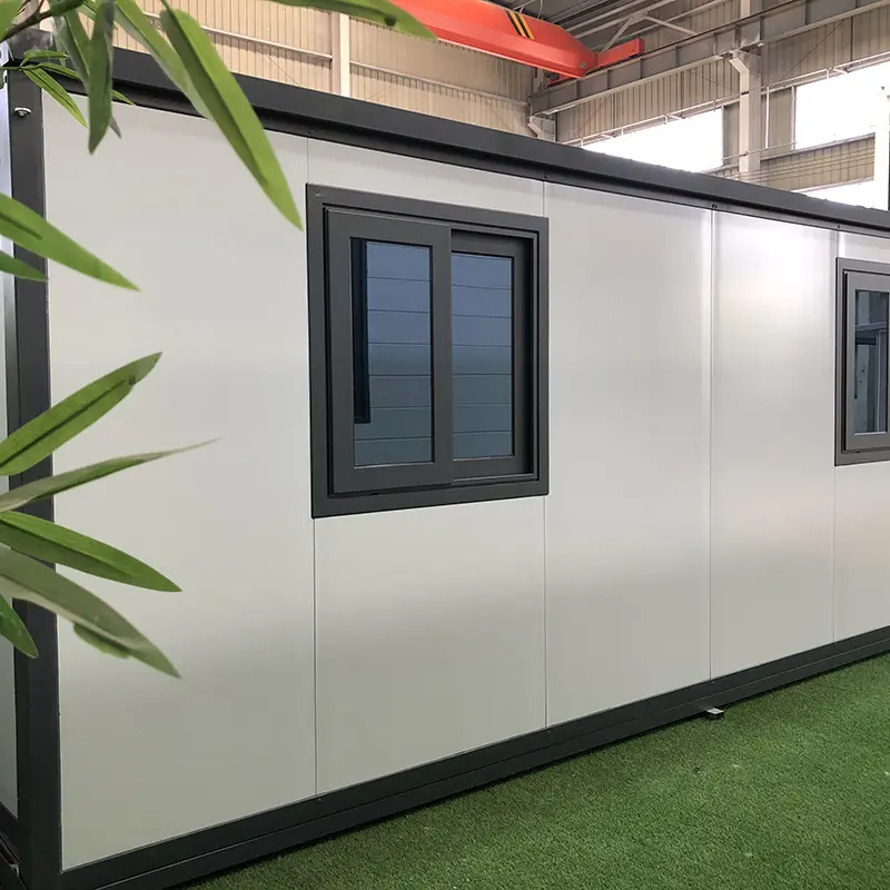 Custom 20ft white expandable container house with 2-bedroom-1-living-room layout Companies, Distributor