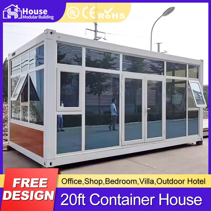 Custom 20ft Container House with Glass Facade Companies, Distributor