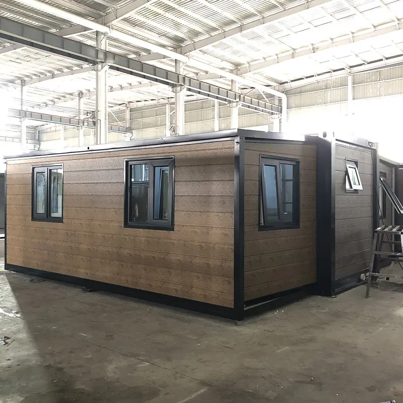 Custom 20ft Expandable Container House with Dual-Side Expansion & Glass Double Doors Supplier, Distributor