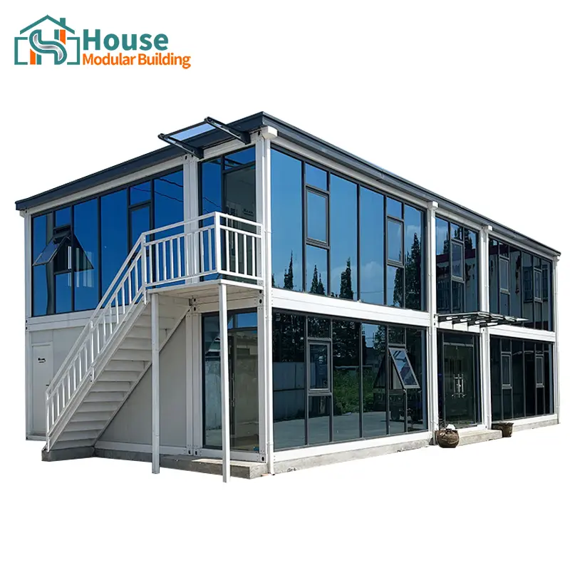 Wholesale Two-Level Modular Office Unit with Glazed Facade Factory, Company