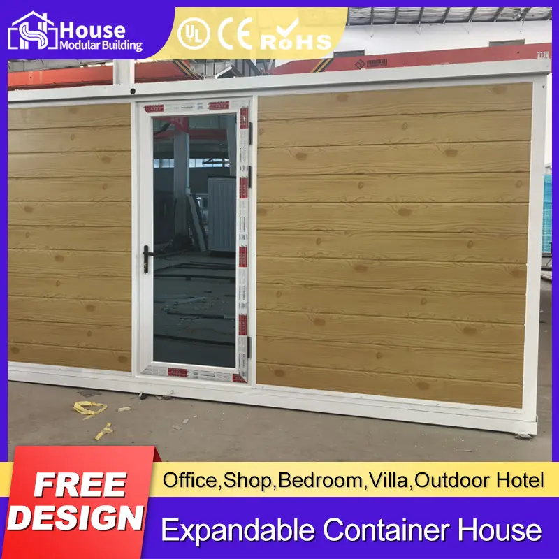 OEM Prefab 20ft Expandable Container - Elegant White Woodgrain Design Manufacturer, Manufacturers
