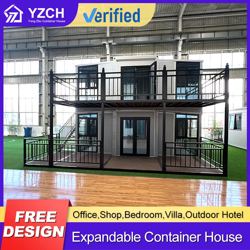 Custom 20ft Two-Story Expandable Container House with Rooftop Terrace Manufacturers, Factories