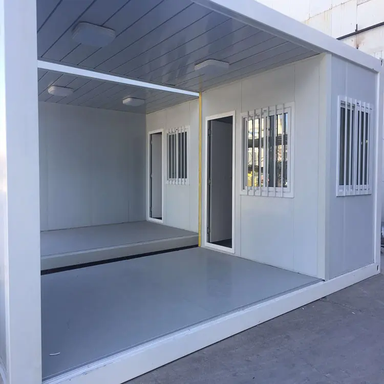 Custom HOUSE Flat pack container house 20ft prefab tiny house barber shop Suppliers, Factory