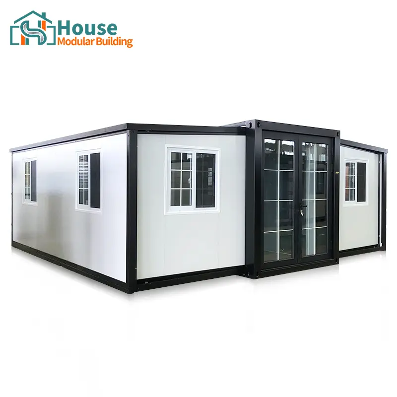 OEM 20-foot expandable container unit featuring two-bedroom plus living room configuration Manufacturer, Factories