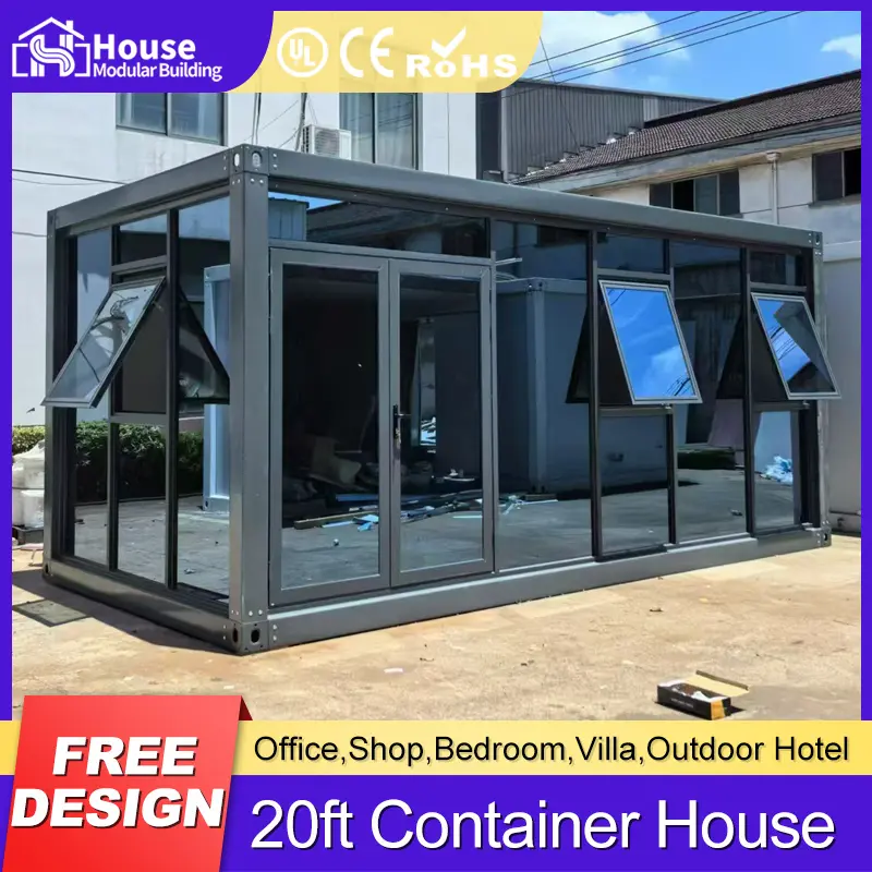 Wholesale Premium Black Glass Curtain Wall Office Container Complex Supplier, Companies