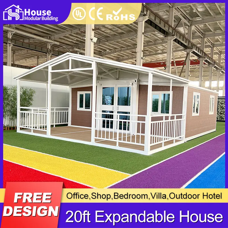Wholesale Expandable container house with 2-bedroom-1-living-room layout and leisure area Company, Distributor