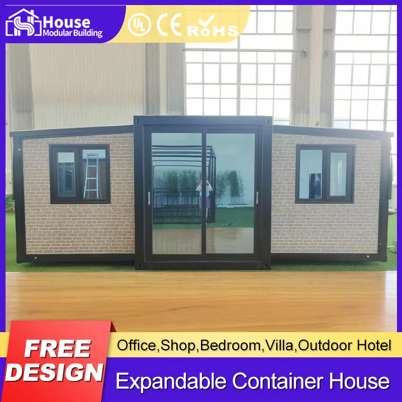 Custom 20ft Expandable Container House with Brick Pattern Wall Suppliers, Distributor