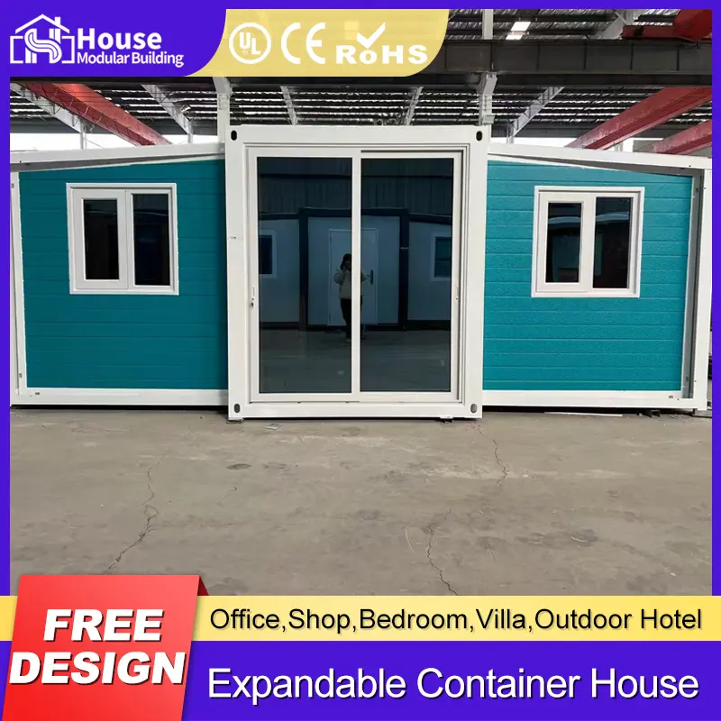 Custom 20ft Expandable Container House - Blue Exterior & Spacious Design Manufacturer, Factories