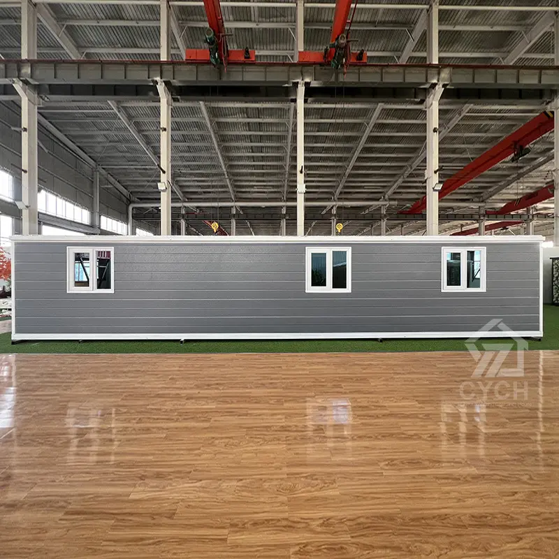 OEM 40ft light gray expandable container house with 3-bedroom-1-living-room layout Manufacturers, Supplier