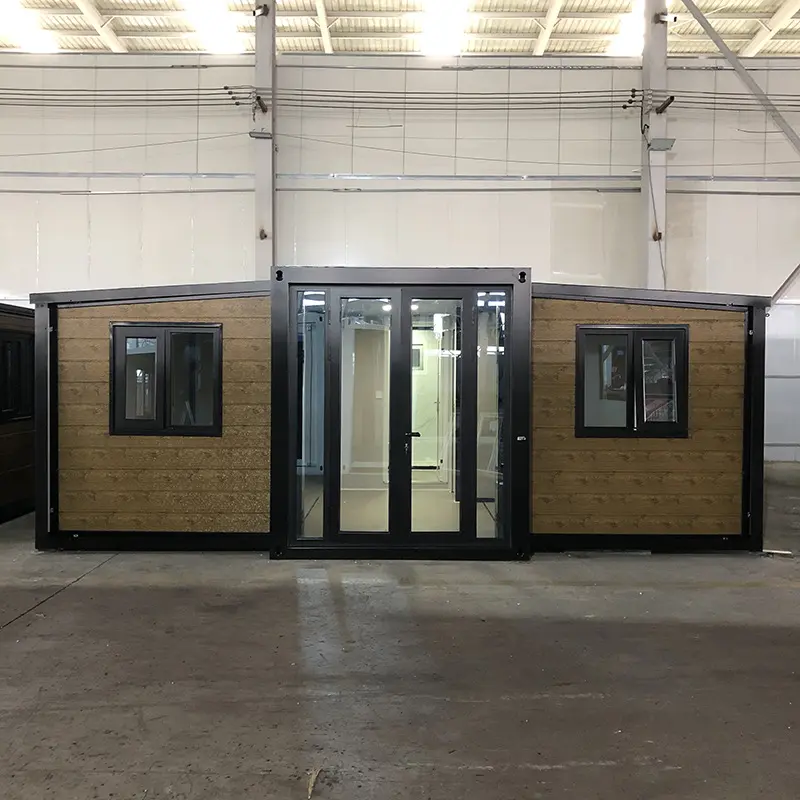 Custom 20ft Expandable Container House with Dual-Side Expansion & Glass Double Doors Supplier, Distributor