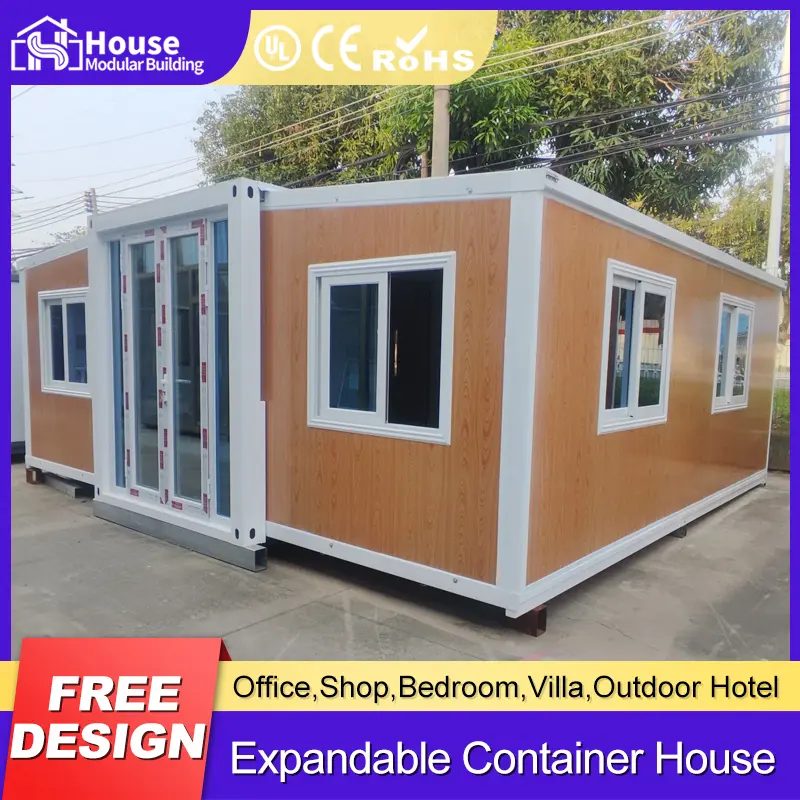 Wholesale 20ft Expandable Container House - White Wood Grain Finish Suppliers, Companies