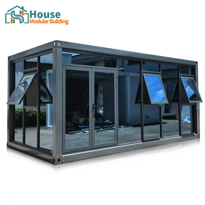 Wholesale Premium Black Glass Curtain Wall Office Container Complex Supplier, Companies