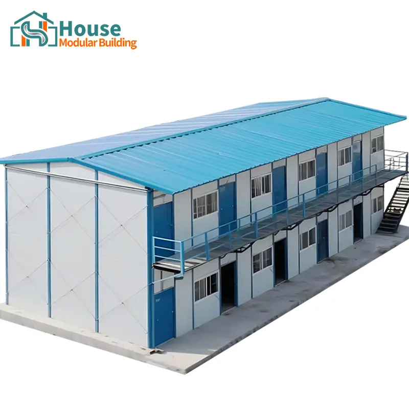 Wholesale Two-story blue K-shaped prefabricated house Manufacturer, Suppliers