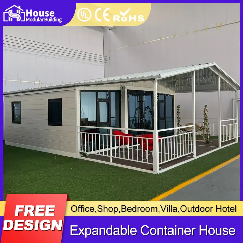 OEM 20ft Expandable Container House with Gable Roof Design Manufacturers, Suppliers