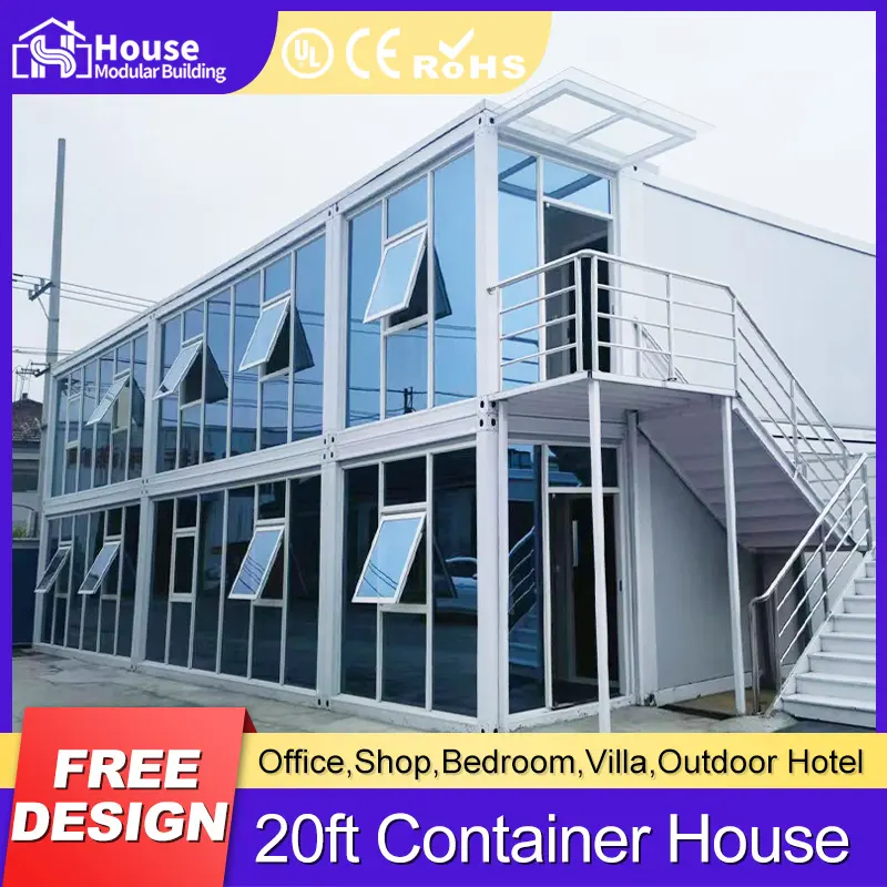 OEM Modular Office Container with Glass Façade - Dual Unit Configuration Suppliers, Company