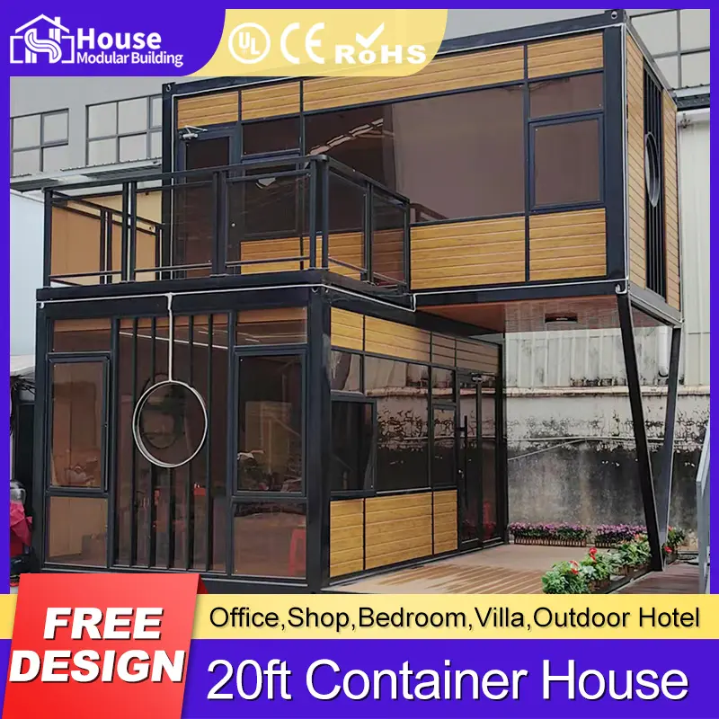 Custom Two-Story Self-Contained Luxury Leisure Container Suite Manufacturers, Factories