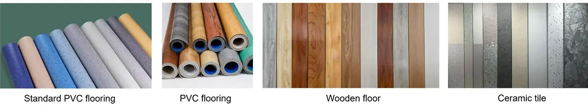 Custom flooring display
