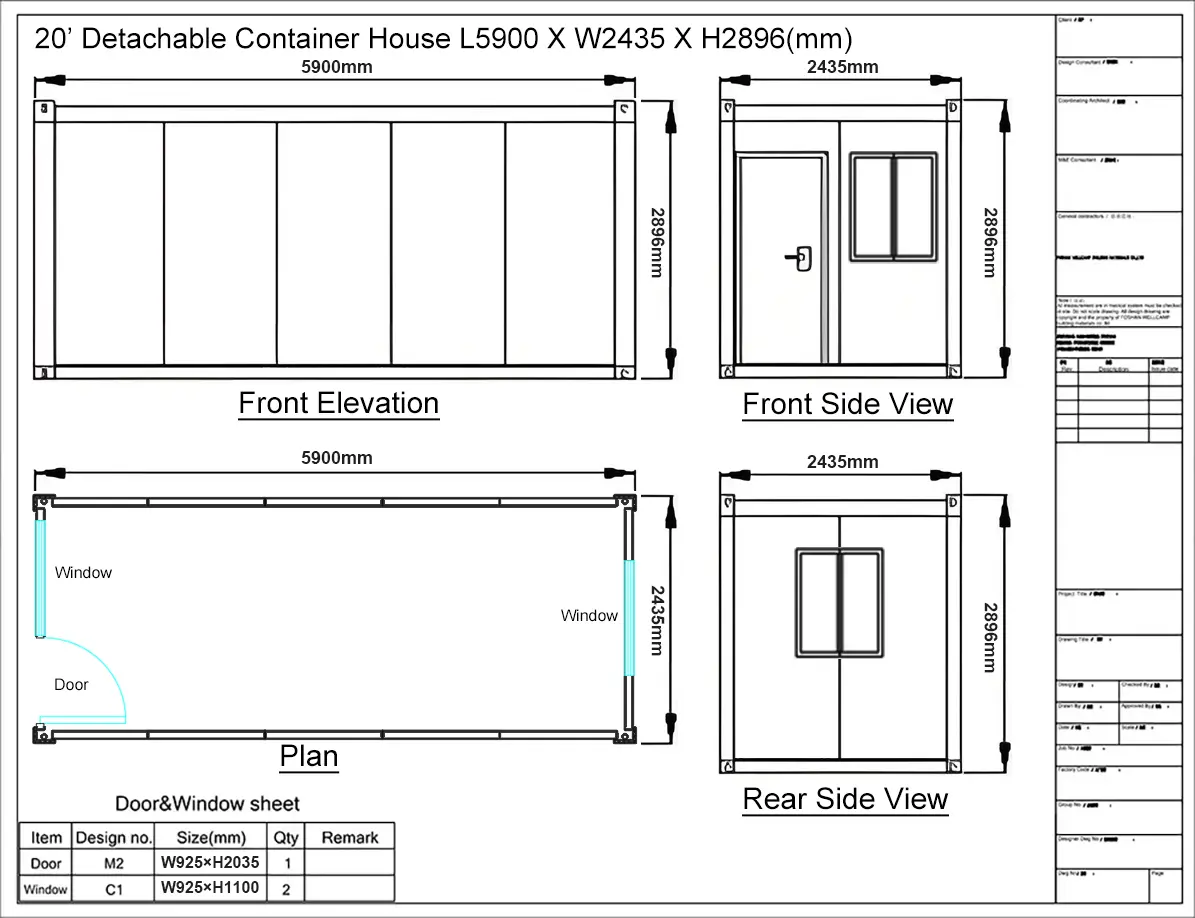 Modular house engineering blueprint
