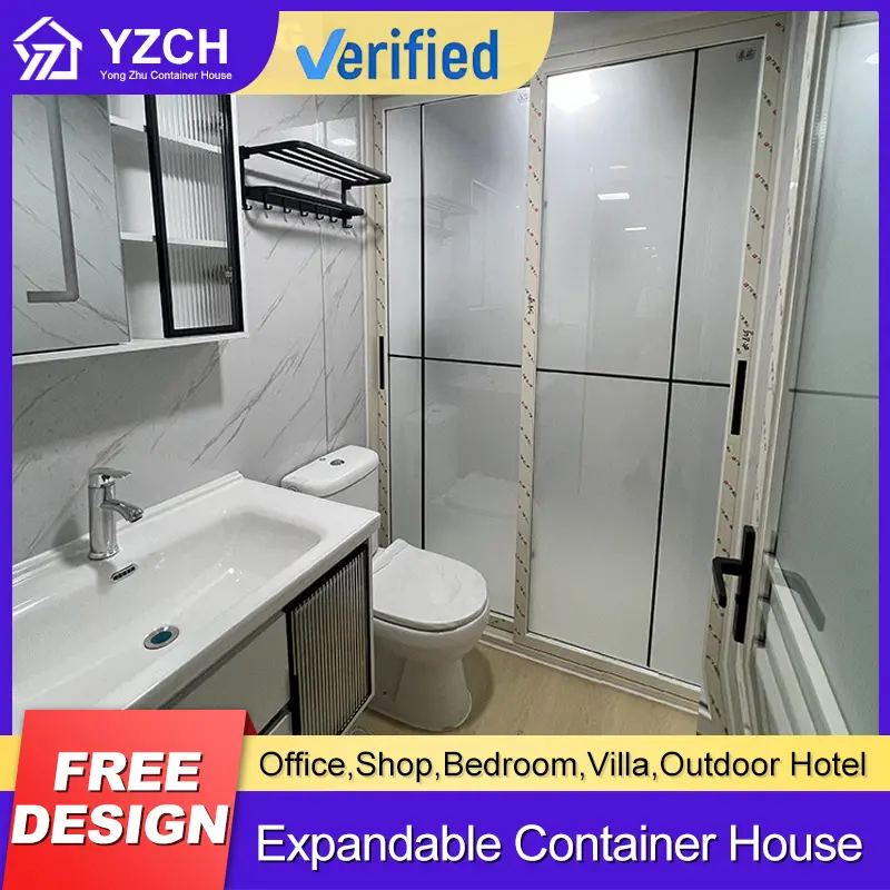 OEM 30ft Expandable Container House - Woodgrain Finish, Single/Double Door Options with Security Mesh Manufacturer, Companies