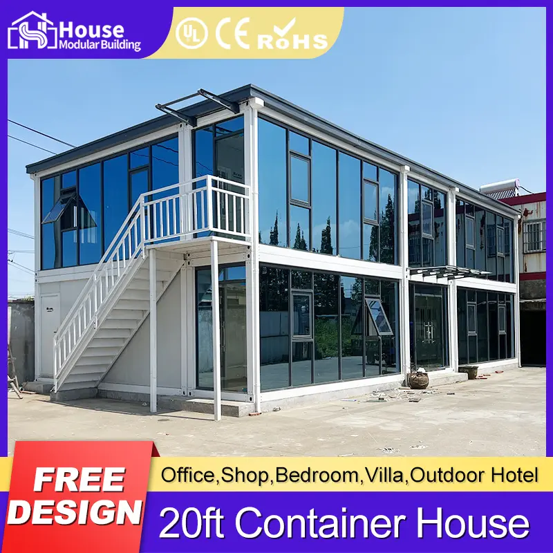 Wholesale Two-Level Modular Office Unit with Glazed Facade Factory, Company
