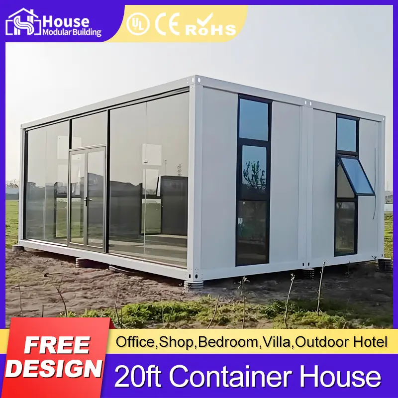 Custom 40ft Quick-Assemble Container Sunroom | Prefab Glass House Solution Supplier, Company