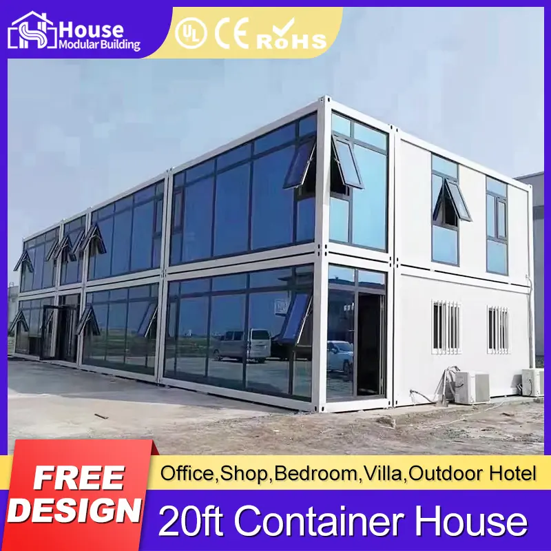 OEM Basic Container Office with Glass Curtain Wall Factory, Companies