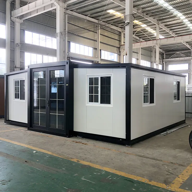 OEM 20-foot expandable container unit featuring two-bedroom plus living room configuration Manufacturer, Factories