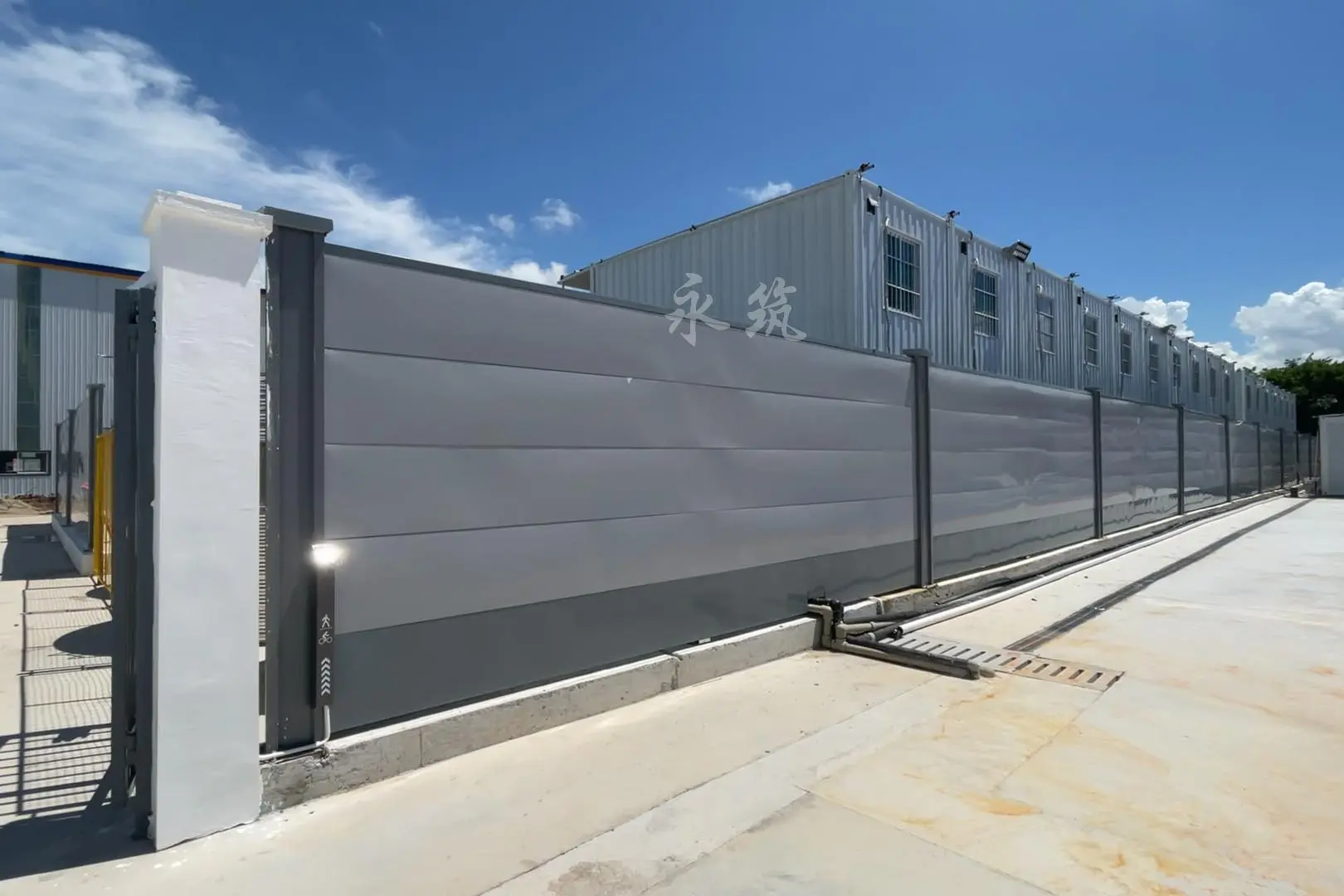 OEM HOUSE Extend Steel Sandwich Panel Enclosure Building Temporary Barrier Manufacturer, Company