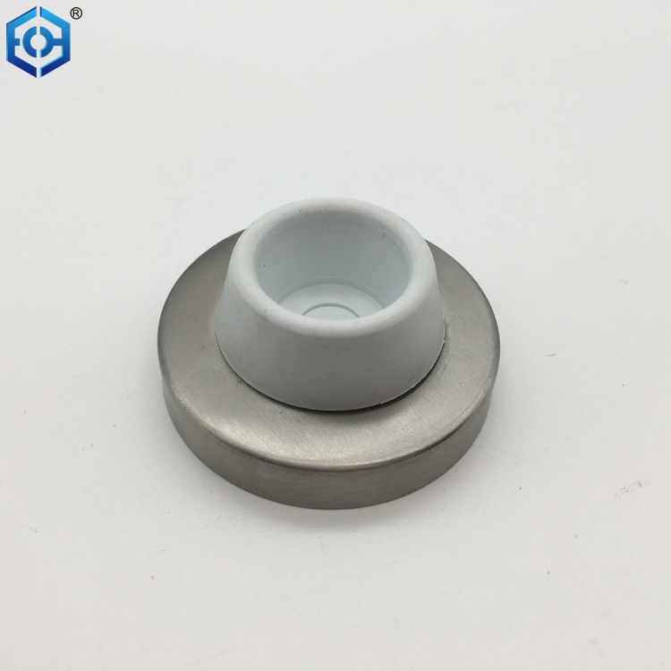 Black Color Zinc Alloy/ Ss Solid 304 Glass Door Stopper