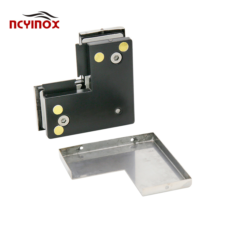 Door Hinge Glass Door Connector Stainless Steel L Patch Fittings
