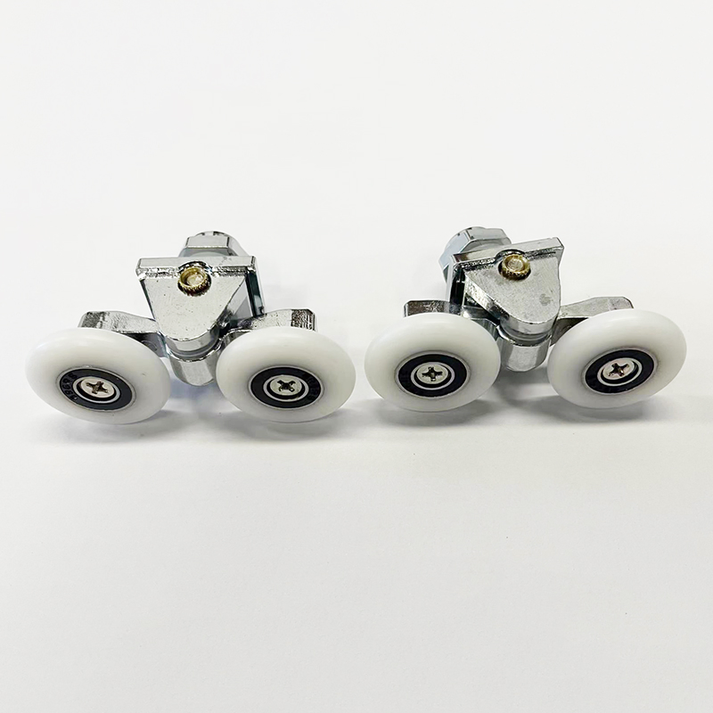 Shower Door 7/8" Diameter Ball Bearing Double Roller Assembly for Shower Doors