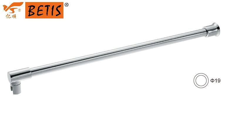 OEM Frameless Tempered Glass Door Hardware 304-Stainless-Steel Sliding Bathroom Enclosure Accessories Fixed-Panel Wall-to-Glass Support Bar