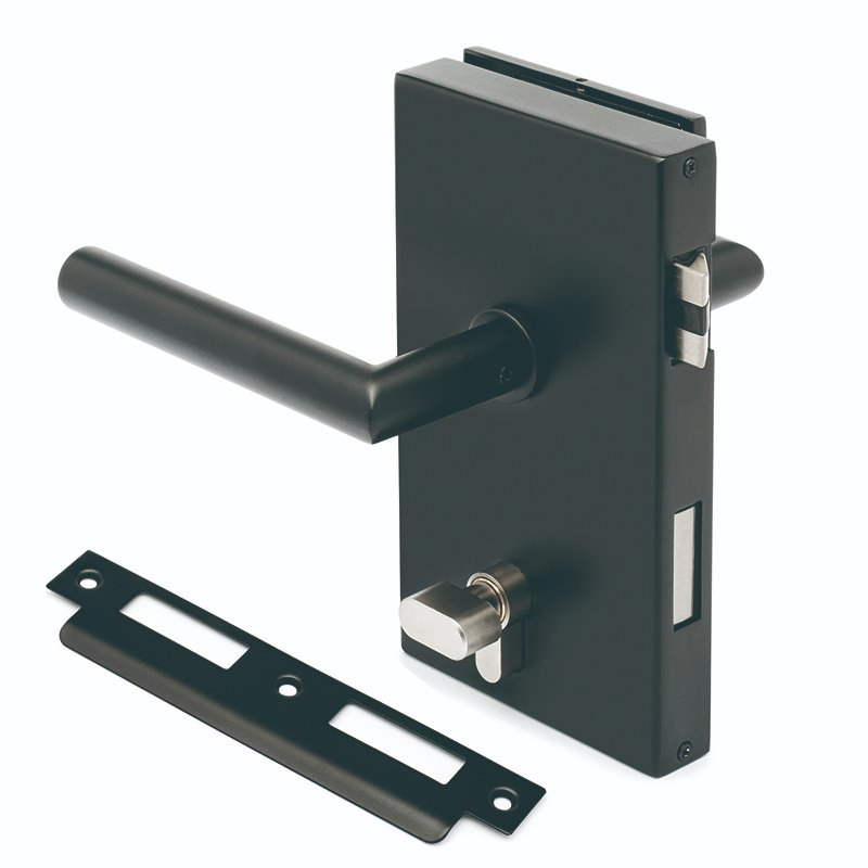 Stainless Steel 304 Big Office Glass Door Lock Lever Security
