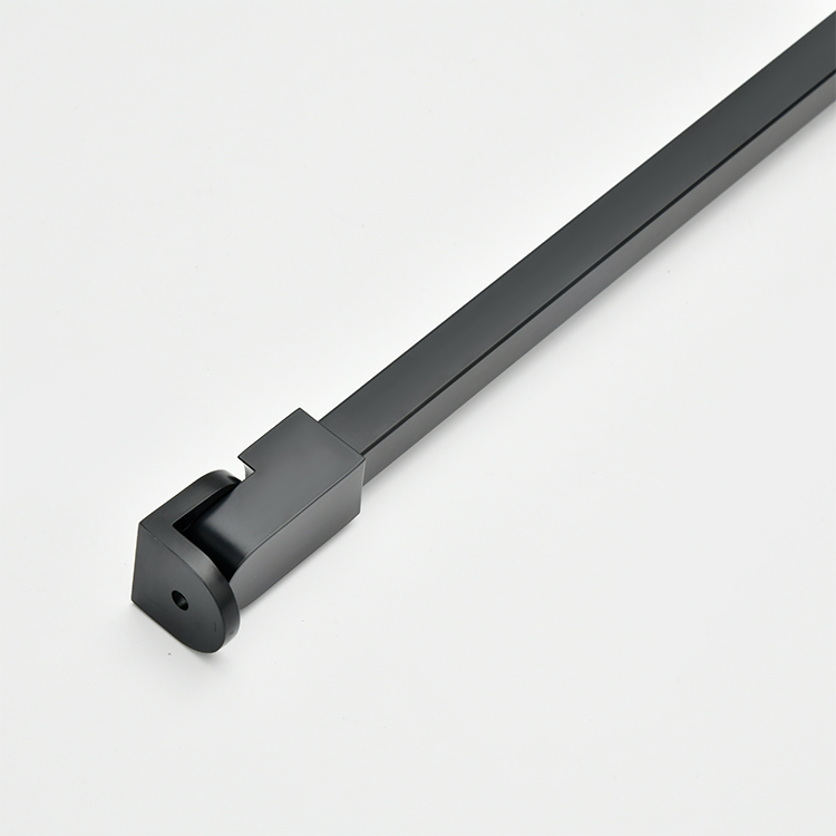 Sanipro Black Color Stainless Steel Shower Room Accessories Bathroom Partition Bar Glass Door Fixed Support Bar