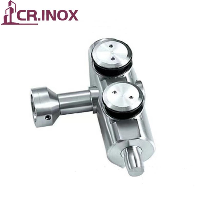 Stainless Steel 304 T-Type Curved Top Glass Door Pivot