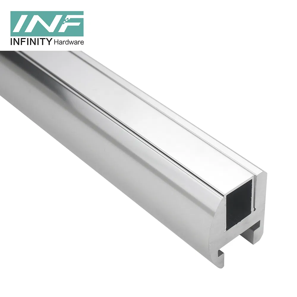 China Wholesale Hanging Rail Universal Shower Sliding Door Moving Glass Door Track Accessories Aluminum Alloy Track Apartment