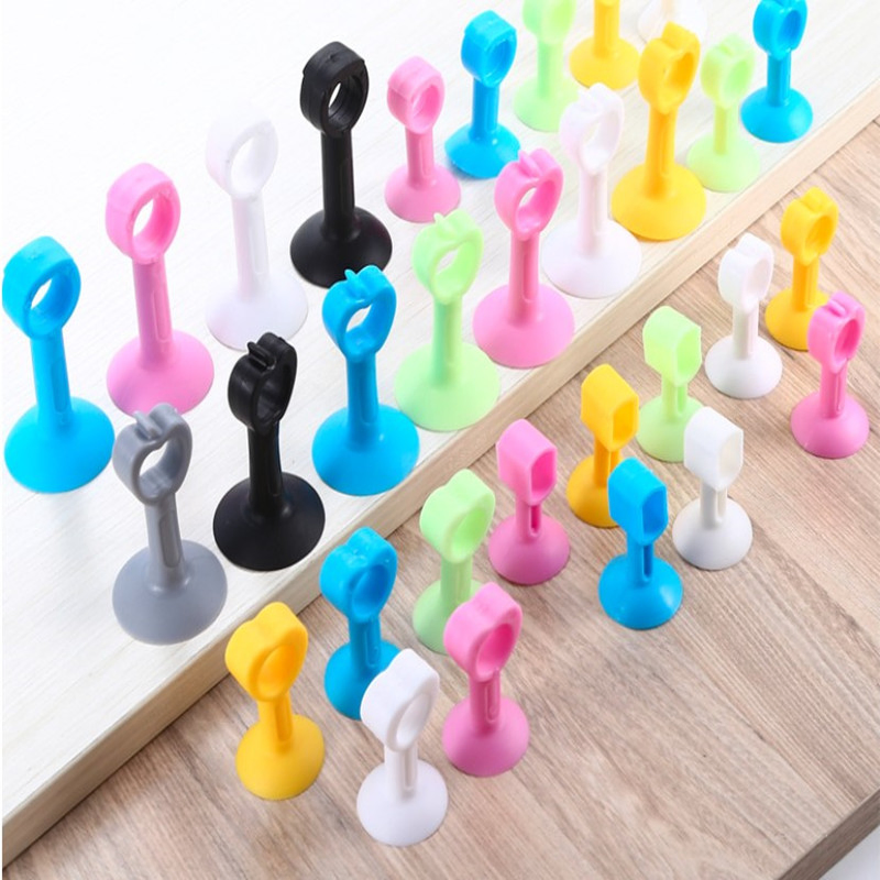 Sliding Shower Safety Silicone Sucker Suction Rubber Wall Protector Mute Laundry Dust Glass Door Holder Draft Blocker Stoppers