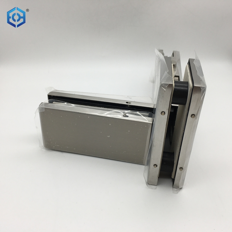 Silver Stainless Steel Patch Fittings Patch Hinges for Glass Doors