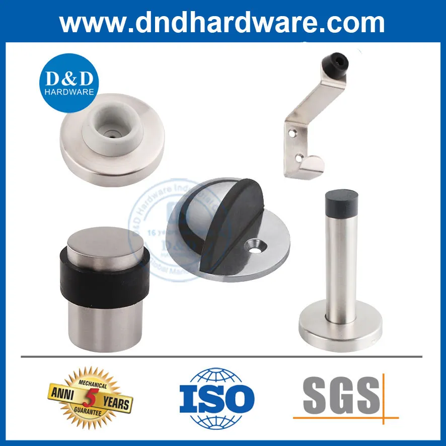 Floor Wall Mounted Brass Magnetic Architectural Hardware Stainless Steel Rubber Zinc Alloy Unique Types Glass Bathroom Shower Sliding Door Stop Holder Stopper