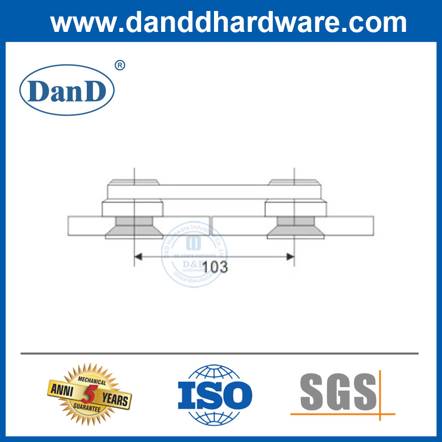 Glass Door Fittings Pivot System Horizontal Glass Connector