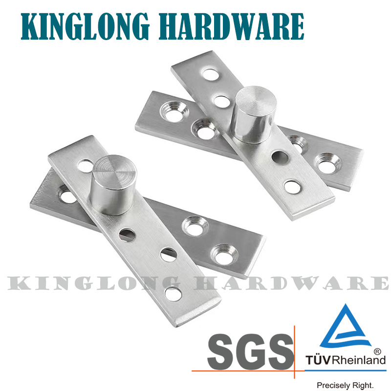 Stainless Steel Glass Door Pivot Systems Patch Fitting Glass Wooden Swing Door Floor Spring Core Pivot