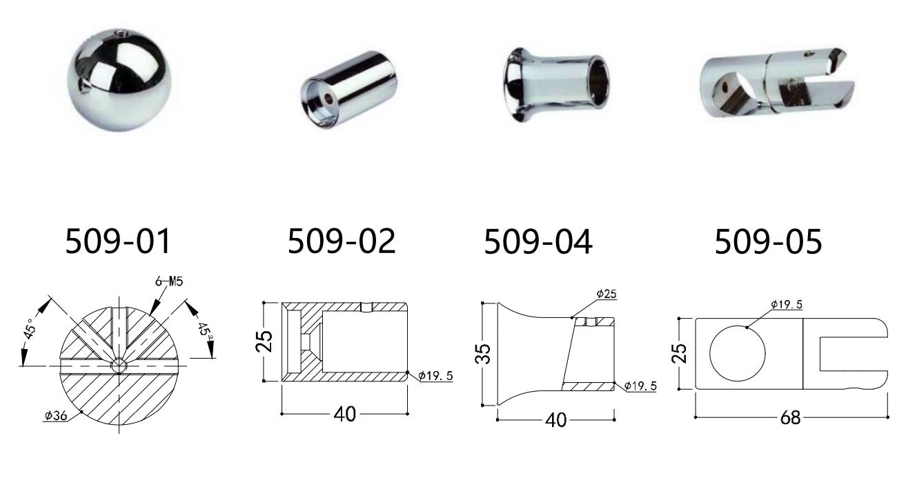 Glass Doorpipe Connector Clamp Glass Fixing Rod Wall Bracket Support Brace Shower Door Frameless Shower Stabilizer Bar