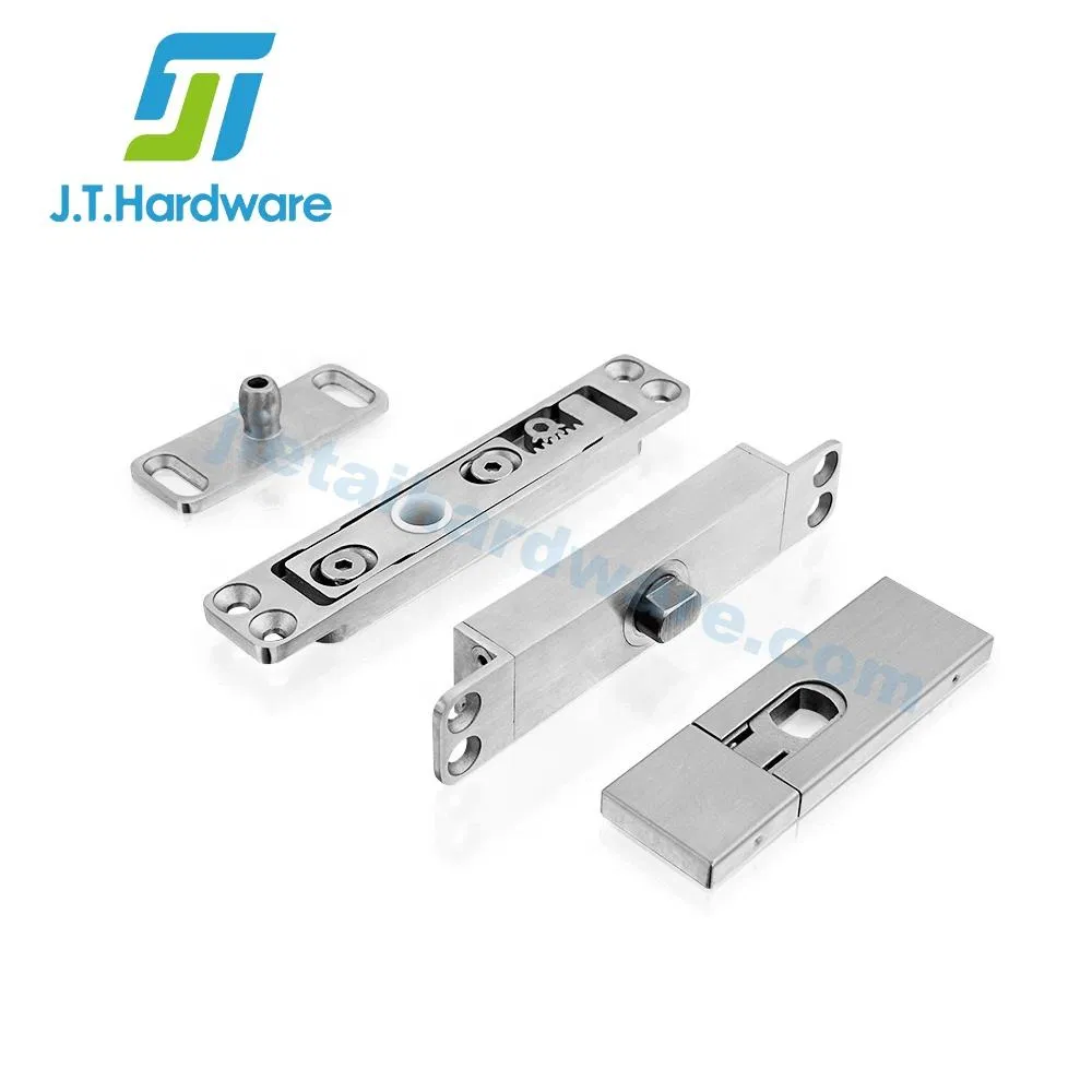 360 Degree Stainless Steel Narrow Frame Glass Door Adjustable Positioning Cam Type Central Axis Floor Spring Pivot Hinge
